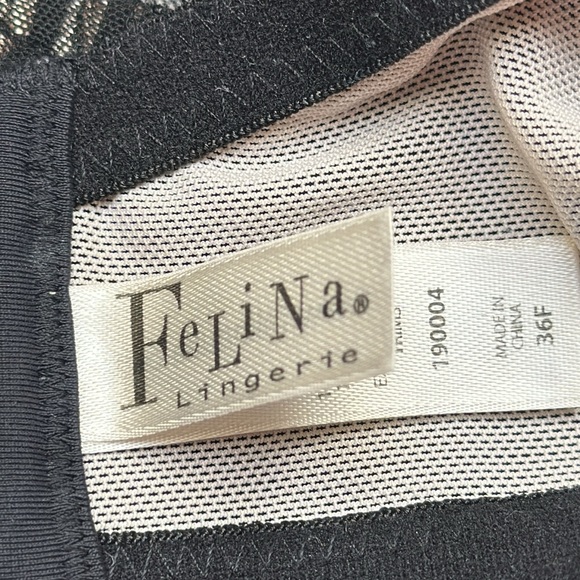Felina Black Lace underwire bra 36F - Picture 7 of 9